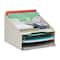 Mind Reader Desktop Organizer, Vertical File Holder, Paper Trays, Office, Plastic, Beige